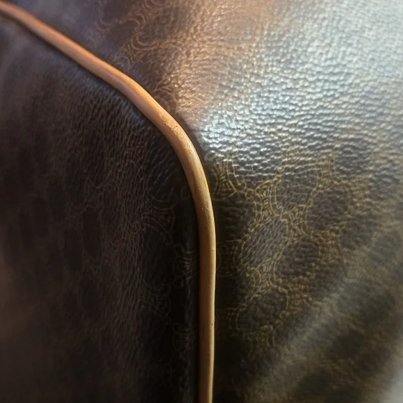 Celine vintage Triomphe Duffle in Macadam Coated Canvas
